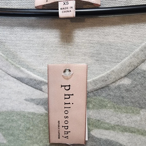 Philosophy Camo Quarter Sleeve Shirt - Picture 5 of 5